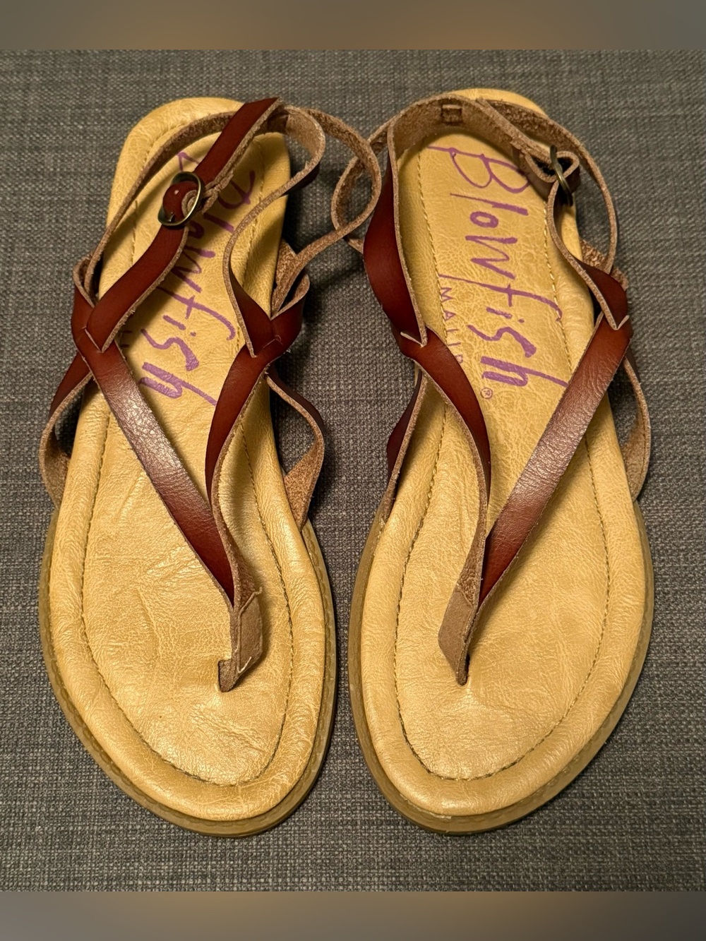 Blowfish Malibu - Women's Red/Brown Strappy Sandals